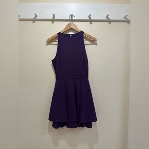 2nd Windsor Deep Rich Purple Mini Dress